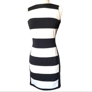 Calvin Klein sleeveless sheath dress striped 2
